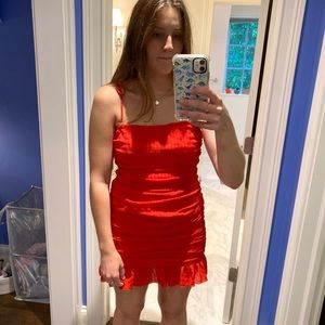 A red dress